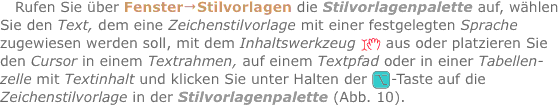 Rufen Sie über Fenster?Stilvorlagen die Stilvorlagenpalette auf