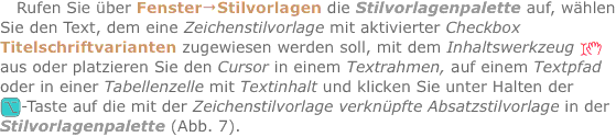 Rufen Sie über Fenster?Stilvorlagen die Stilvorlagenpalette auf