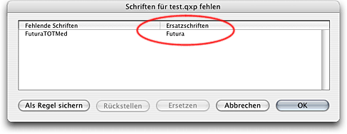 Screenshot - Dialog Fehlende Schriften
