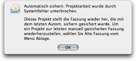 Screenshot - QXP-Programm-Vorgaben - Sichern - Automatische Sicherung - Wiederherstellen
