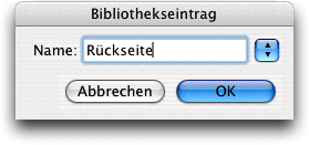 Screenshot – Bibliothek in QuarkXPress