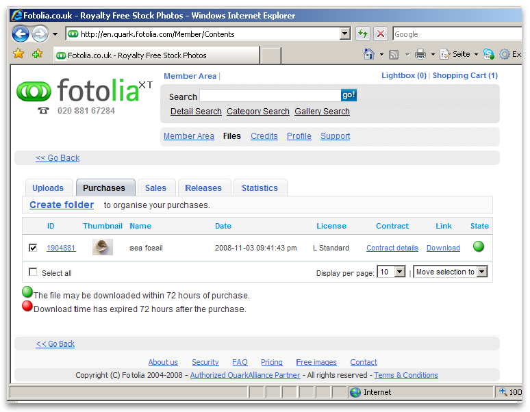 Screenshot - Fotolia XT
