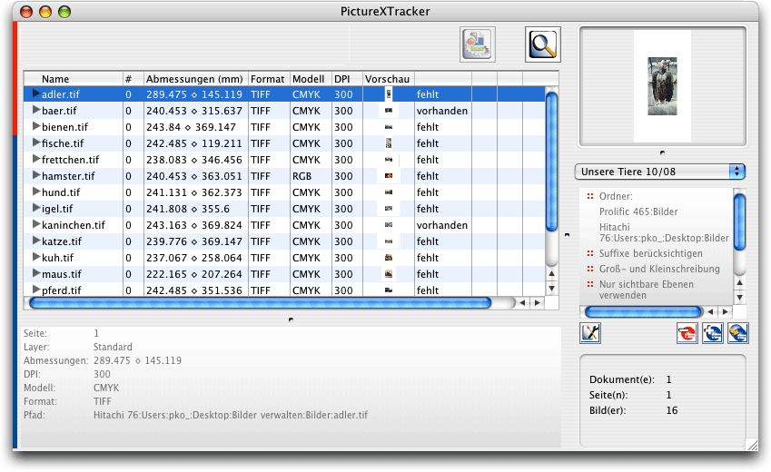 Screenshot - PictureXTracker