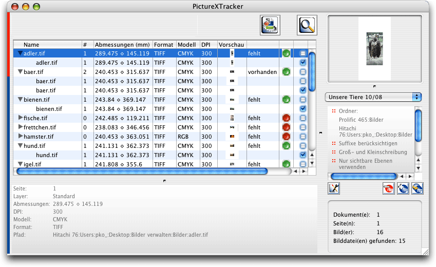 Screenshot - PictureXTracker