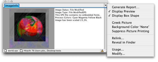 Screenshot – XPert ImageInfo