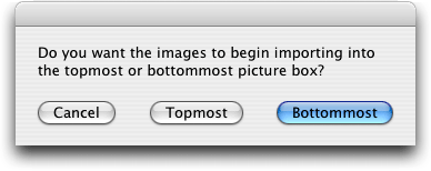 Screenshot – AppleScript Folder to Selected Picture Boxes