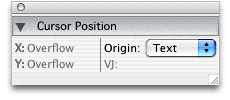 Screenshot – Cursor Position