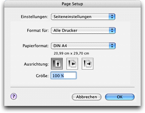 Screenshot – QuarkXPress Drucken QuarkXPress