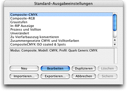 Screenshot – QuarkXPress Drucken QuarkXPress