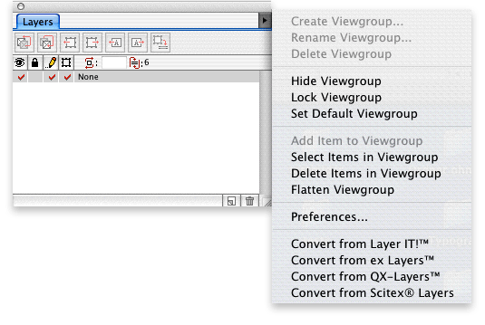 Screenshot – Quark XPert Layers