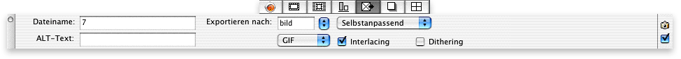 Screenshot – Maßpalette in QuarkXPress