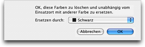 Screenshot – QXP Farben bearbeiten