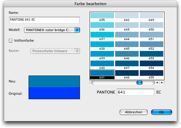 Screenshot - Farbmodelle in QuarkXPress