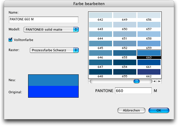 Screenshot - Farbmodelle in QuarkXPress