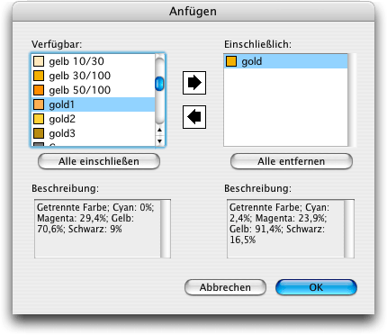 Screenshot - Farbmodelle in QuarkXPress