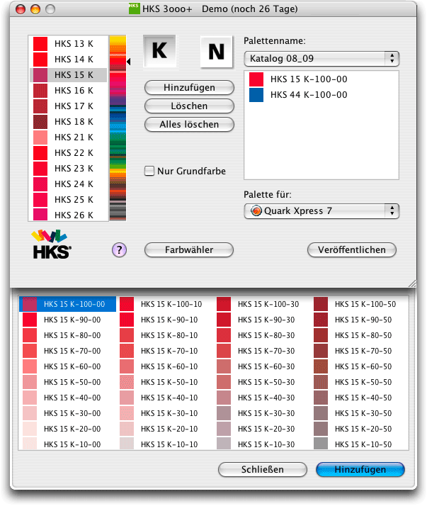 Screenshot - HKS3000 und HKS3000QE