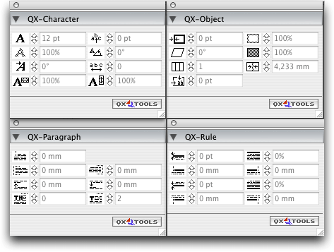 Screenshot – QX-Character, QX-Object, QX-Paragraph, QX-Rule