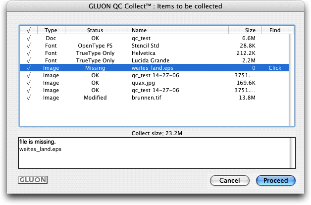 Screenshot – QC Collect