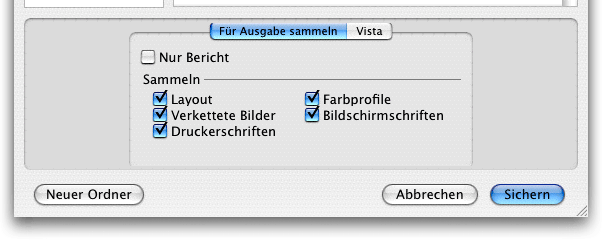 Screenshot – QXP sammeln