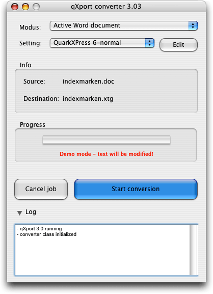 Screenshot - qXport 3