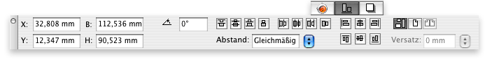 Screenshot – Objekte ausrichten