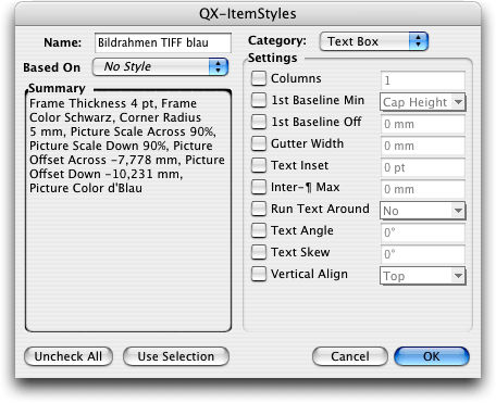 Screenshot – QX-ItemStyles