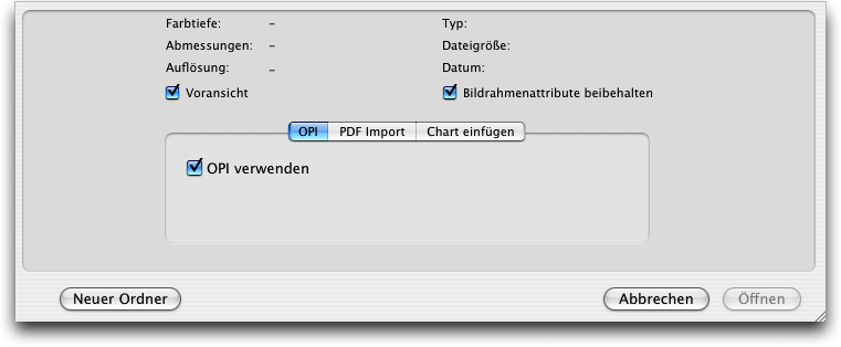 Screenshot – QuarkXPress OPI