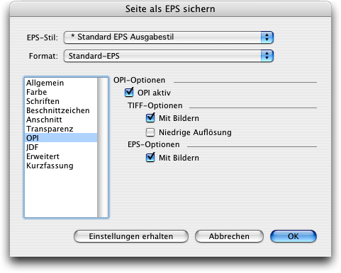Screenshot – QuarkXPress OPI