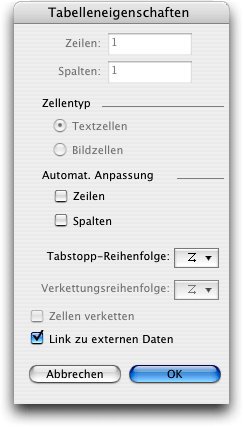 Screenshot – Preise in Tabellen automatisieren