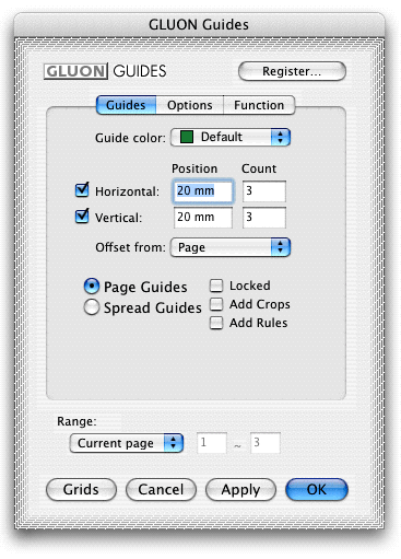 Screenshot – Pro Grids & Guides von Gluon
