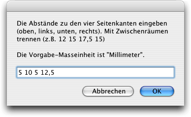 Screenshot – Apple-Script Zellengrösse