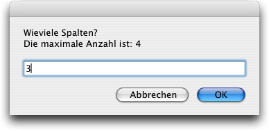 Screenshot – Apple-Script Zellengrösse