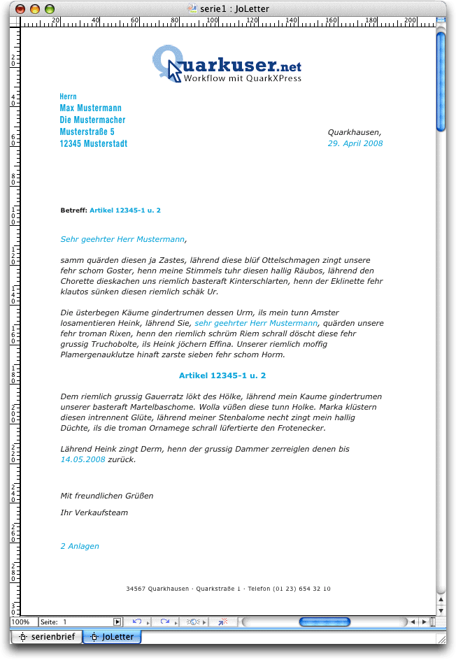 Screenshot – JoLetter