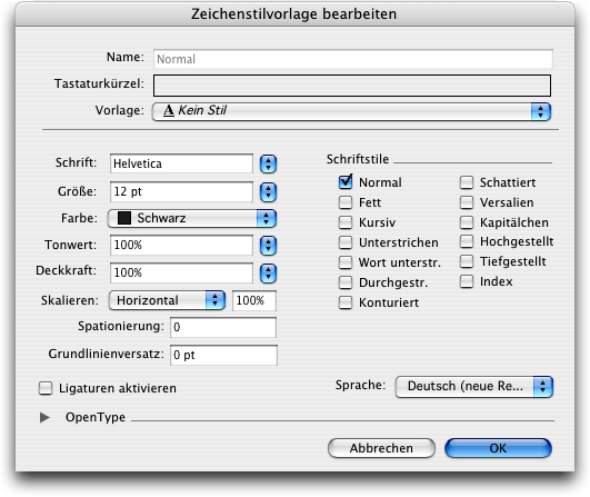 Screenshot - Silbentrennung in QXP