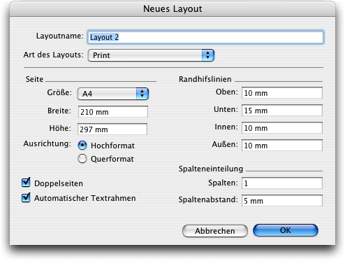 Screenshot – QXP Verkettung