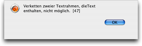 Screenshot – QXP Verkettung